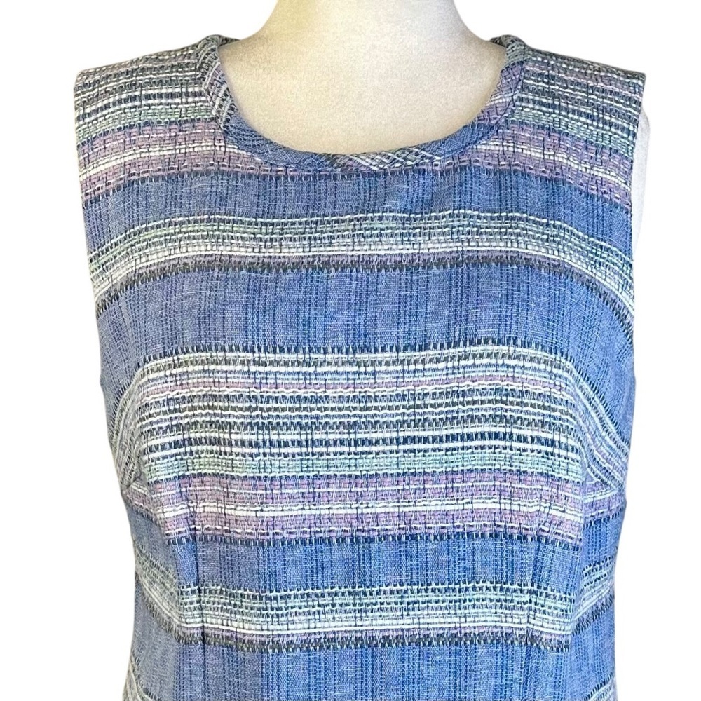 Talbots Sleeveless Tweed Shift Dress Plus Size 14W - Picture 4 of 12